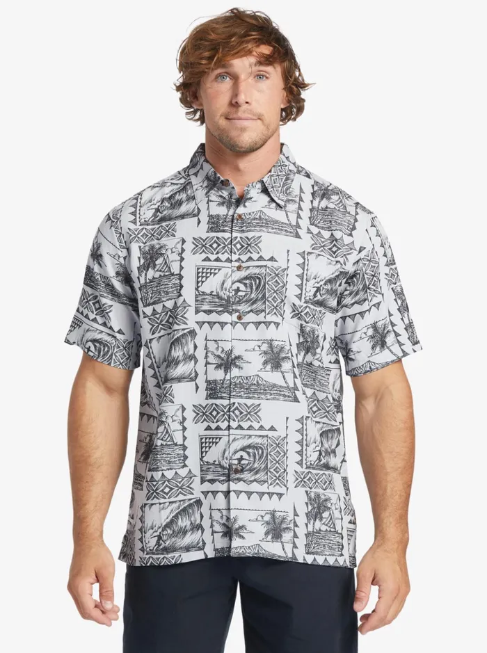 Men Quiksilver Shirts and Polos Waterman Surf Trippers Short Sleeve Shirt Black Surf Trippers Men Quiksilver Shirts and Polos Waterman Surf Trippers Short Sleeve Shirt Black Surf Trippers