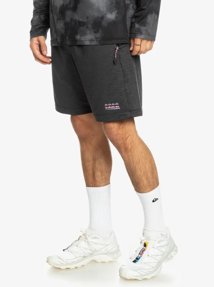 Men Quiksilver Shorts and Amphibians Knit Training 18034 Sweatshorts Black Heather Men Quiksilver Shorts and Amphibians Knit Training 18034 Sweatshorts Black Heather