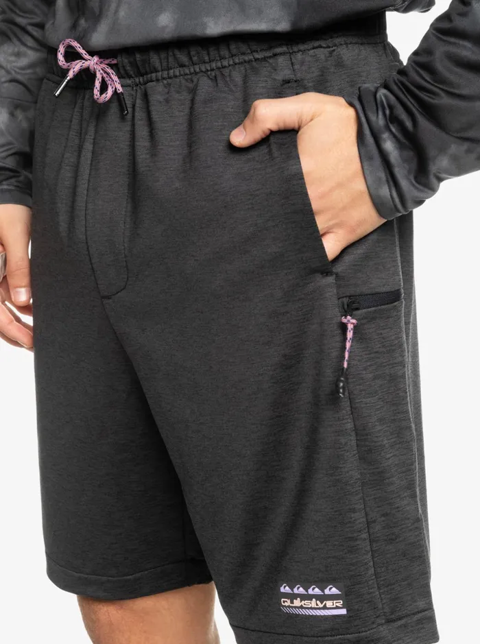 Men Quiksilver Shorts and Amphibians Knit Training 18034 Sweatshorts Black Heather Men Quiksilver Shorts and Amphibians Knit Training 18034 Sweatshorts Black Heather