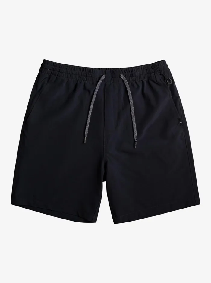 Men Quiksilver Shorts and Amphibians Ocean Elastic Waist 18034 Amphibian Shorts Black