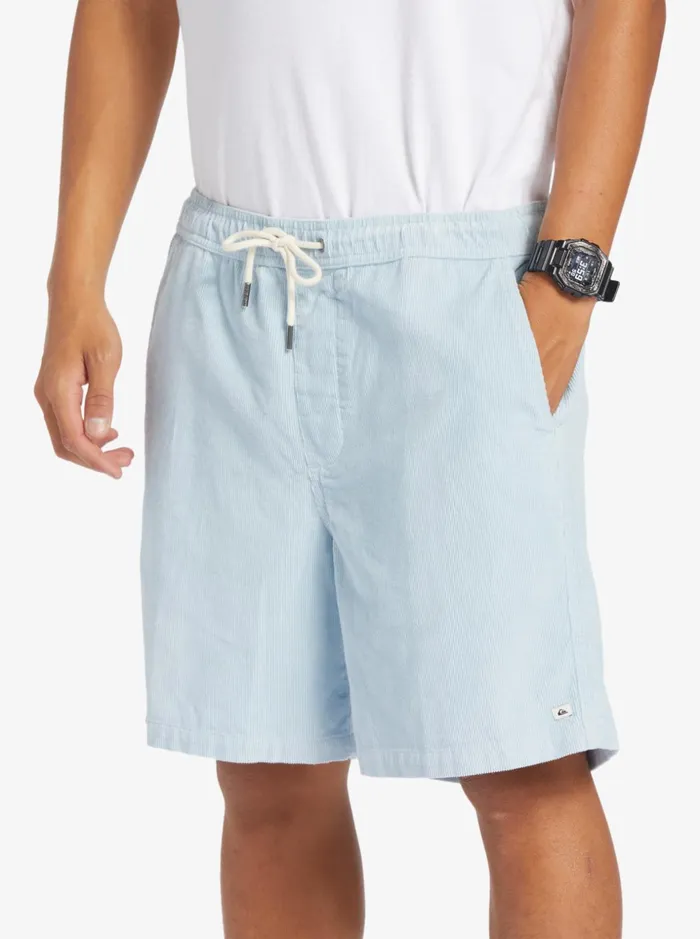 Men Quiksilver Shorts and Amphibians Taxer Cord Shorts Celestial Blue Men Quiksilver Shorts and Amphibians Taxer Cord Shorts Celestial Blue