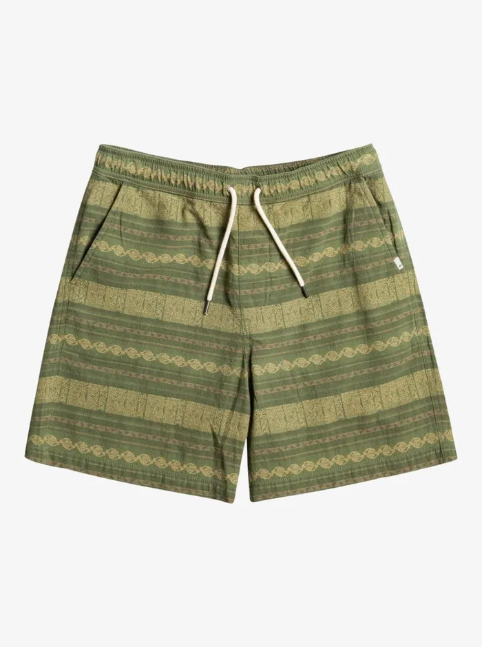 Men Quiksilver Shorts and Amphibians Taxer Jacquard Shorts Four Leaf Clover Taxer Jacquar