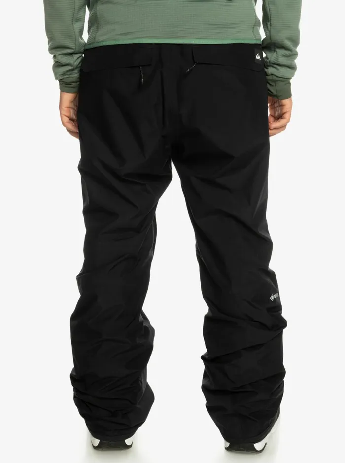 Men Quiksilver Snow Pants Mission Shell Pro 3L GORETEX Black Snow Pants True Black Men Quiksilver Snow Pants Mission Shell Pro 3L GORETEX Black Snow Pants True Black