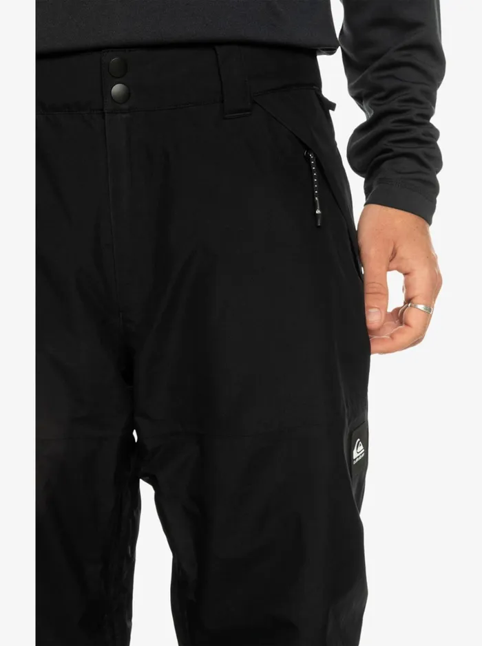Men Quiksilver Snow Pants Mission Shell Pro 3L GORETEX Black Snow Pants True Black Men Quiksilver Snow Pants Mission Shell Pro 3L GORETEX Black Snow Pants True Black