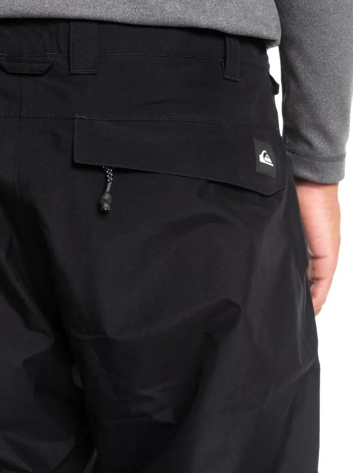 Men Quiksilver Snow Pants Mission Shell Pro 3L GORETEX Black Snow Pants True Black Men Quiksilver Snow Pants Mission Shell Pro 3L GORETEX Black Snow Pants True Black