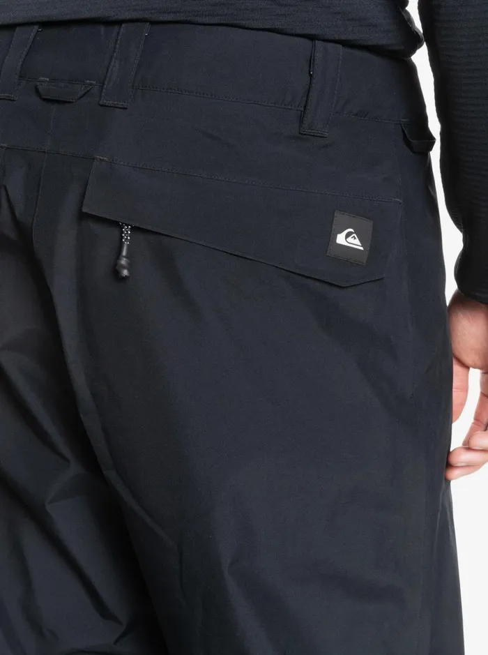 Men Quiksilver Snow Pants Mission Shell Pro 3L GORETEX Black Snow Pants True Black Men Quiksilver Snow Pants Mission Shell Pro 3L GORETEX Black Snow Pants True Black