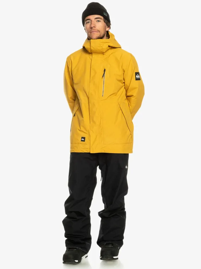 Men Quiksilver Snow Pants Mission Shell Pro 3L GORETEX Black Snow Pants True Black Men Quiksilver Snow Pants Mission Shell Pro 3L GORETEX Black Snow Pants True Black