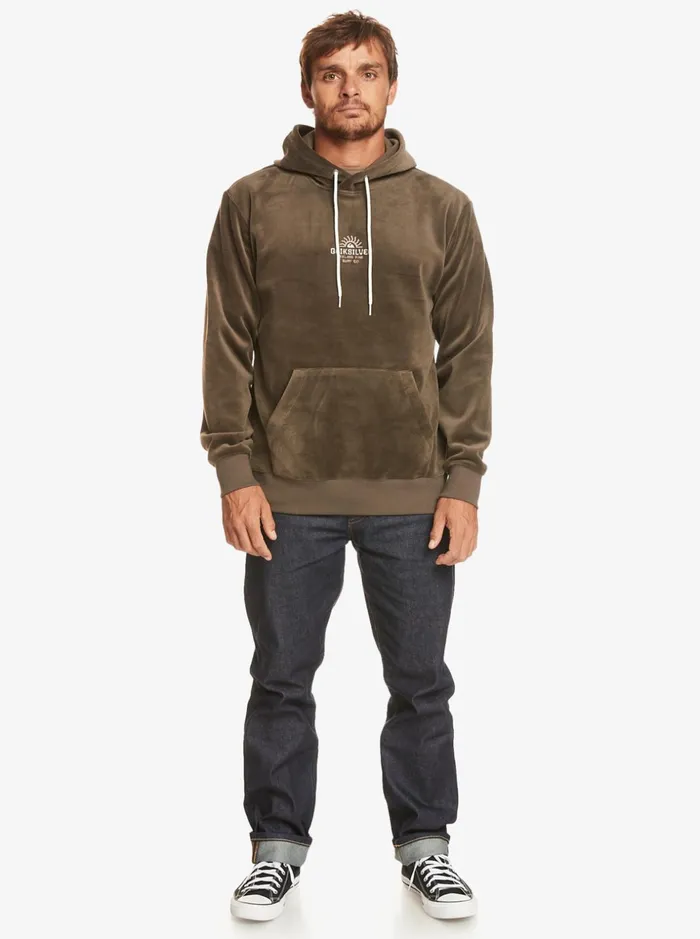 Men Quiksilver Sweatshirts and Hoodies Cord Hoodie Major Brown Men Quiksilver Sweatshirts and Hoodies Cord Hoodie Major Brown