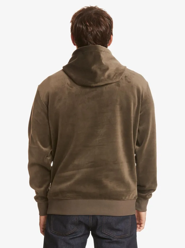 Men Quiksilver Sweatshirts and Hoodies Cord Hoodie Major Brown Men Quiksilver Sweatshirts and Hoodies Cord Hoodie Major Brown