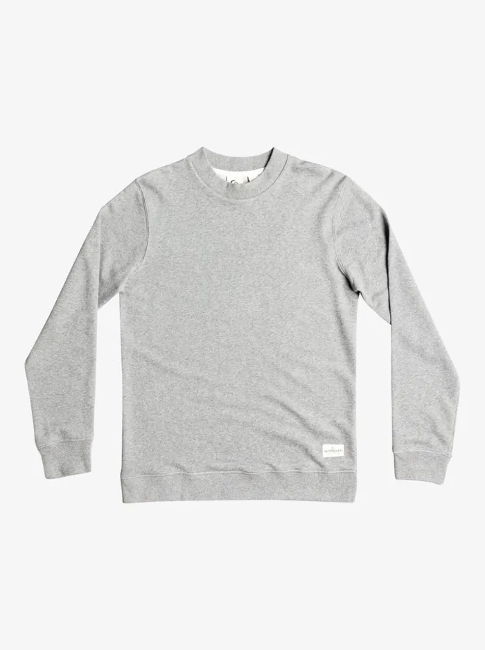 Men Quiksilver Sweatshirts and Hoodies Essentials Sweatshirt Light Grey Heather