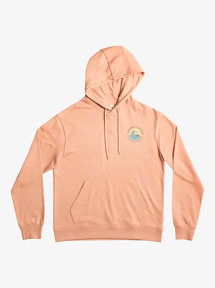 Men Quiksilver Sweatshirts and Hoodies QS Bubble Stamp Hoodie Cafe Creme