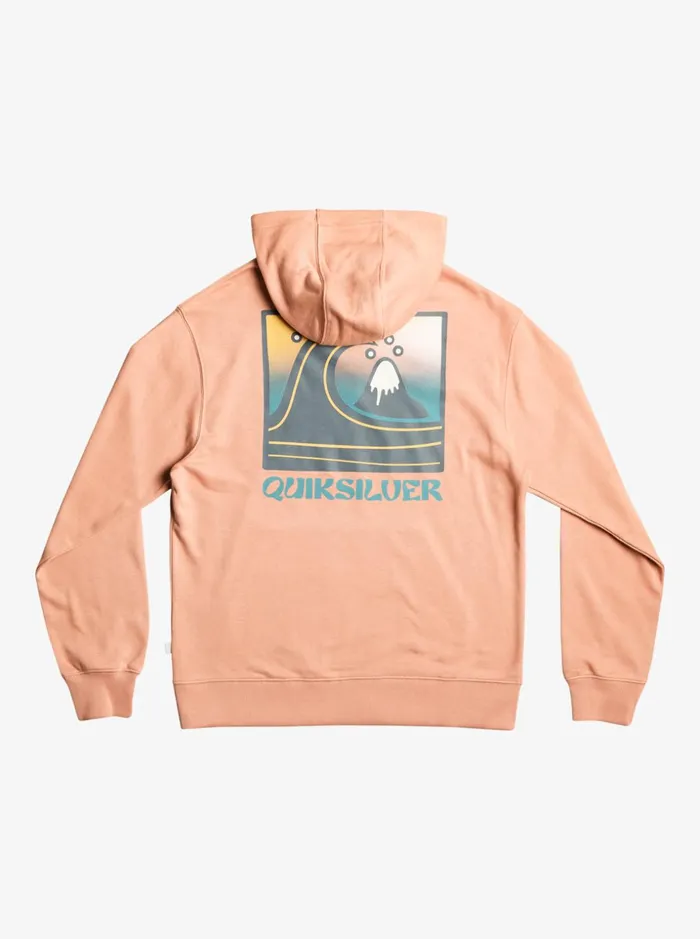 Men Quiksilver Sweatshirts and Hoodies QS Bubble Stamp Hoodie Cafe Creme Men Quiksilver Sweatshirts and Hoodies QS Bubble Stamp Hoodie Cafe Creme
