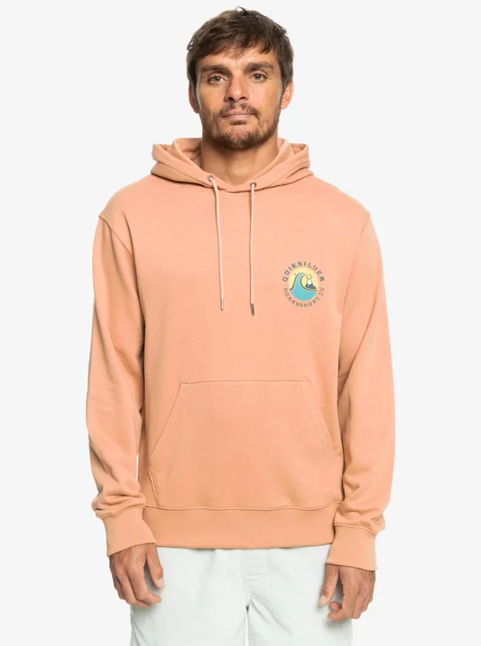 Men Quiksilver Sweatshirts and Hoodies QS Bubble Stamp Hoodie Cafe Creme Men Quiksilver Sweatshirts and Hoodies QS Bubble Stamp Hoodie Cafe Creme