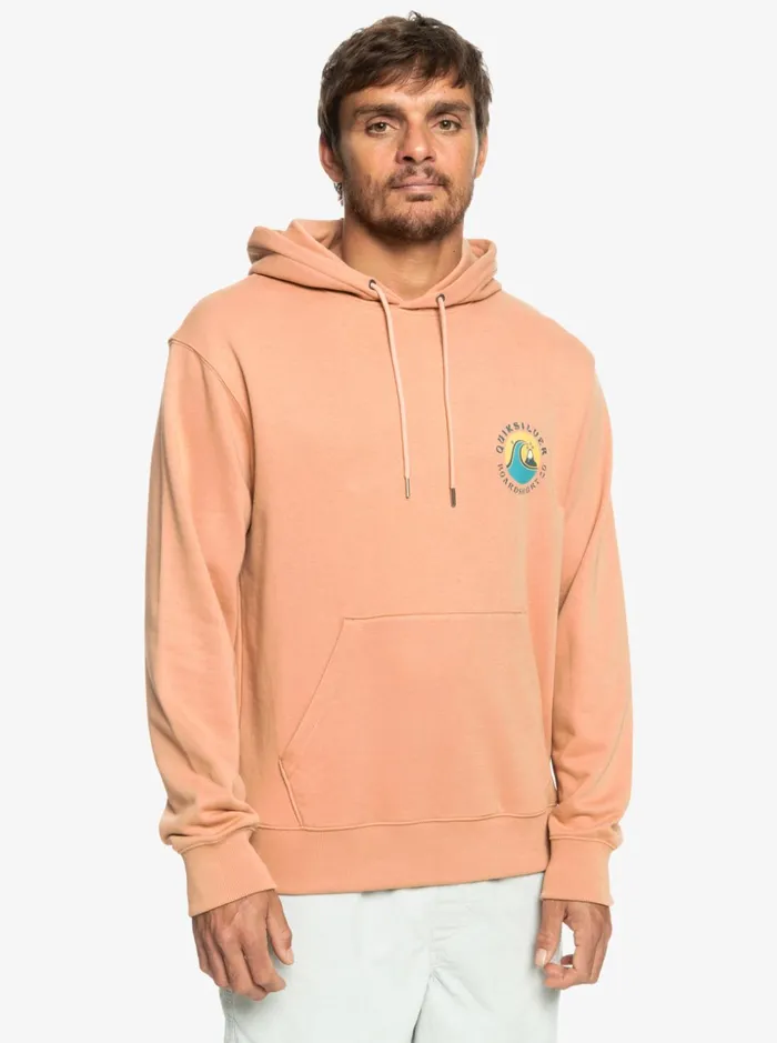 Men Quiksilver Sweatshirts and Hoodies QS Bubble Stamp Hoodie Cafe Creme Men Quiksilver Sweatshirts and Hoodies QS Bubble Stamp Hoodie Cafe Creme