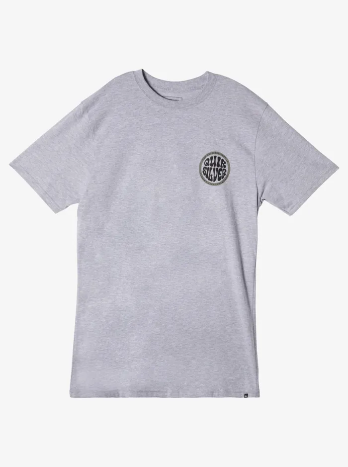 Men Quiksilver Tees Bolder Type TShirt Athletic Heather