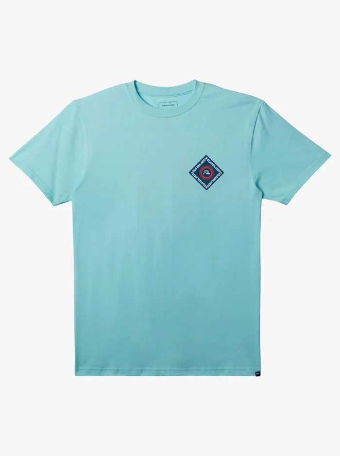 Men Quiksilver Tees Clearview TShirt Angel Blue