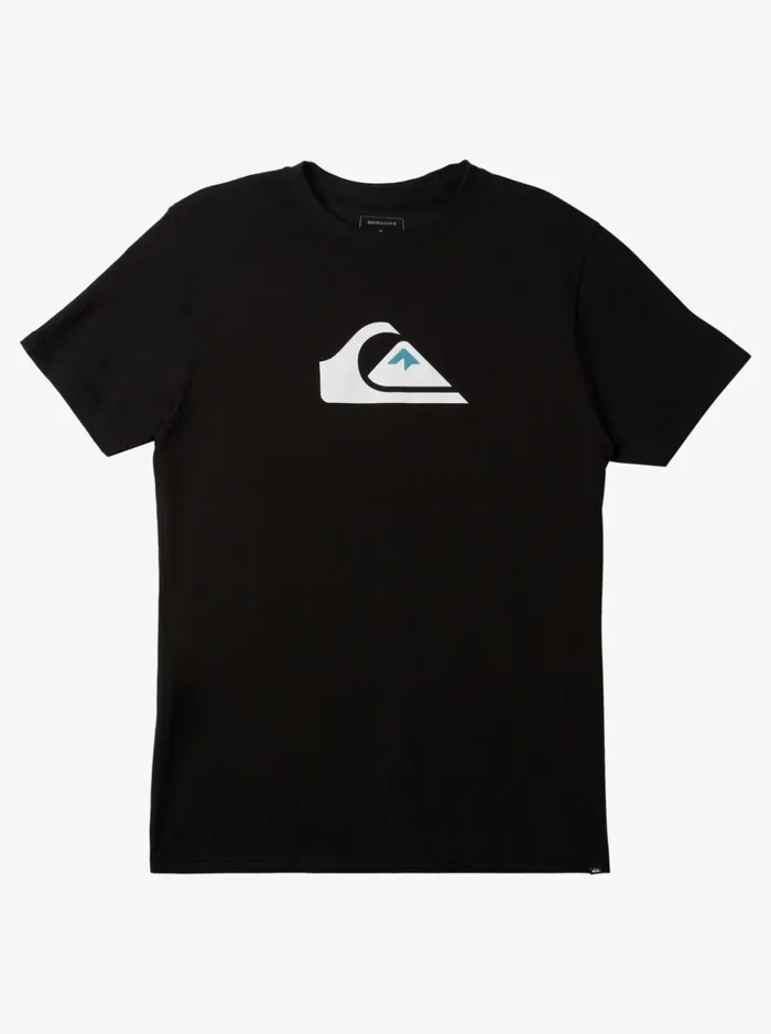 Men Quiksilver Tees Comp Logo Tshirt Black
