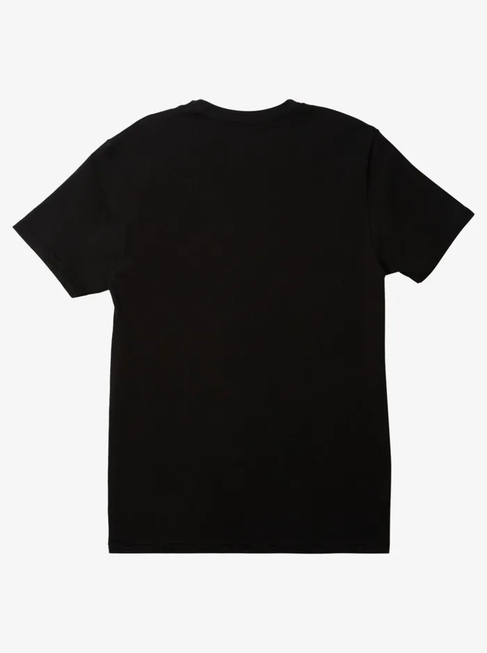 Men Quiksilver Tees Comp Logo Tshirt Black Men Quiksilver Tees Comp Logo Tshirt Black