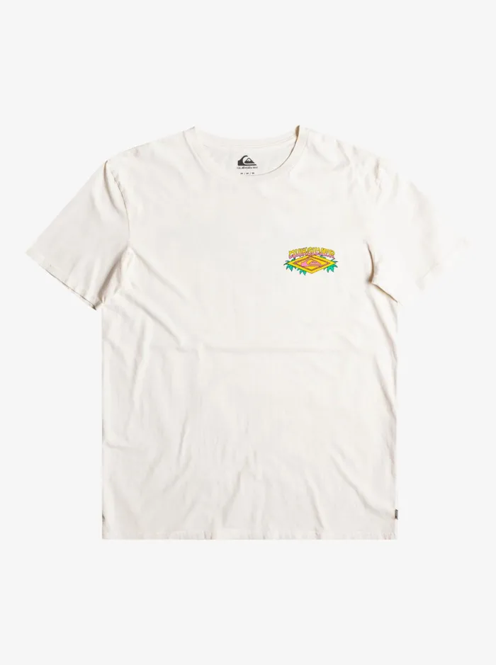 Men Quiksilver Tees Dreamlike Daze Organic TShirt Antique White