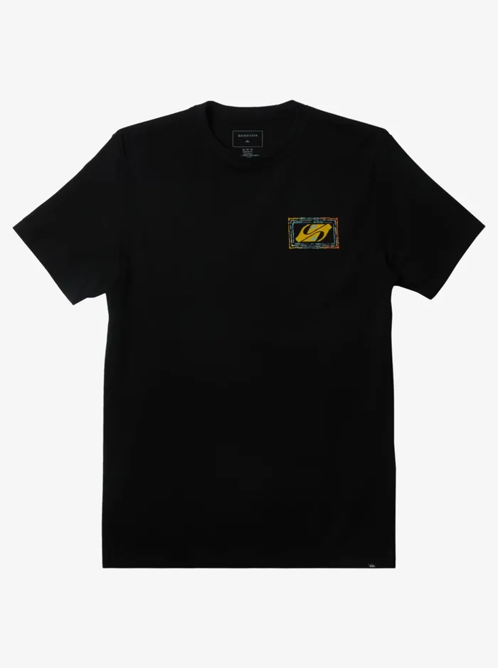 Men Quiksilver Tees Echoed Beat TShirt Black