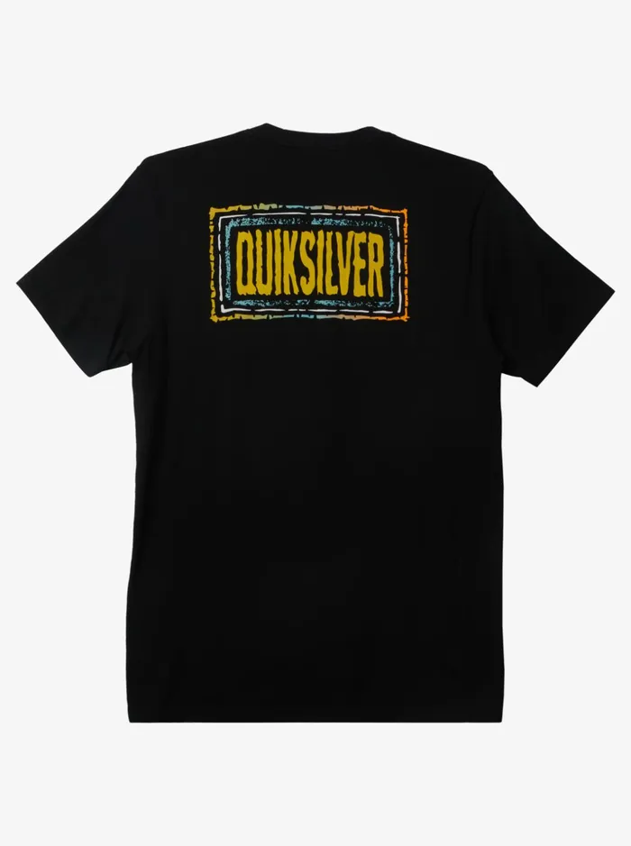Men Quiksilver Tees Echoed Beat TShirt Black Men Quiksilver Tees Echoed Beat TShirt Black
