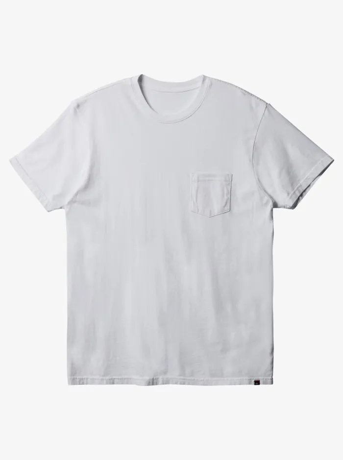 Men Quiksilver Tees Everyday Pocket TShirt White