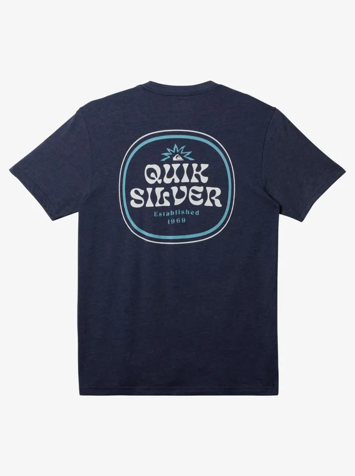 Men Quiksilver Tees Framed TShirt Navy Blazer Heather Men Quiksilver Tees Framed TShirt Navy Blazer Heather