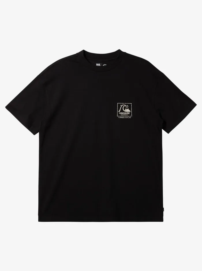 Men Quiksilver Tees Gregg Kaplan Blank Canvas TShirt Black