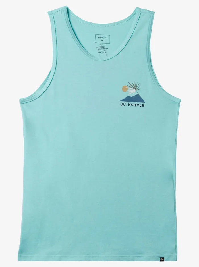 Men Quiksilver Tees New Tribe Tank Angel Blue