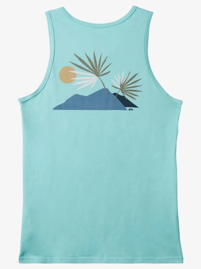 Men Quiksilver Tees New Tribe Tank Angel Blue Men Quiksilver Tees New Tribe Tank Angel Blue