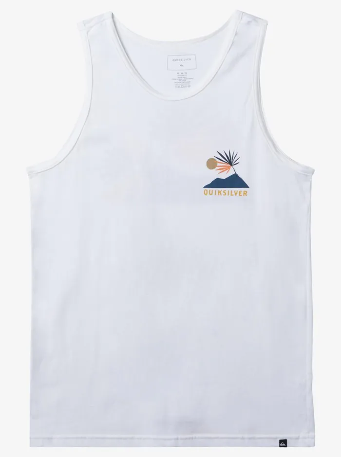 Men Quiksilver Tees New Tribe Tank White