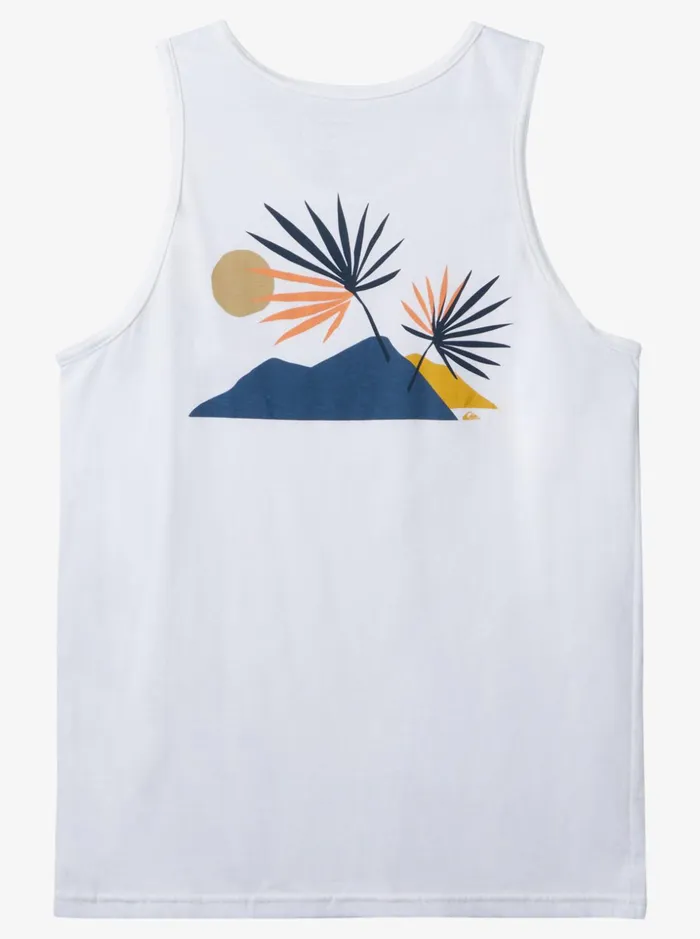 Men Quiksilver Tees New Tribe Tank White Men Quiksilver Tees New Tribe Tank White