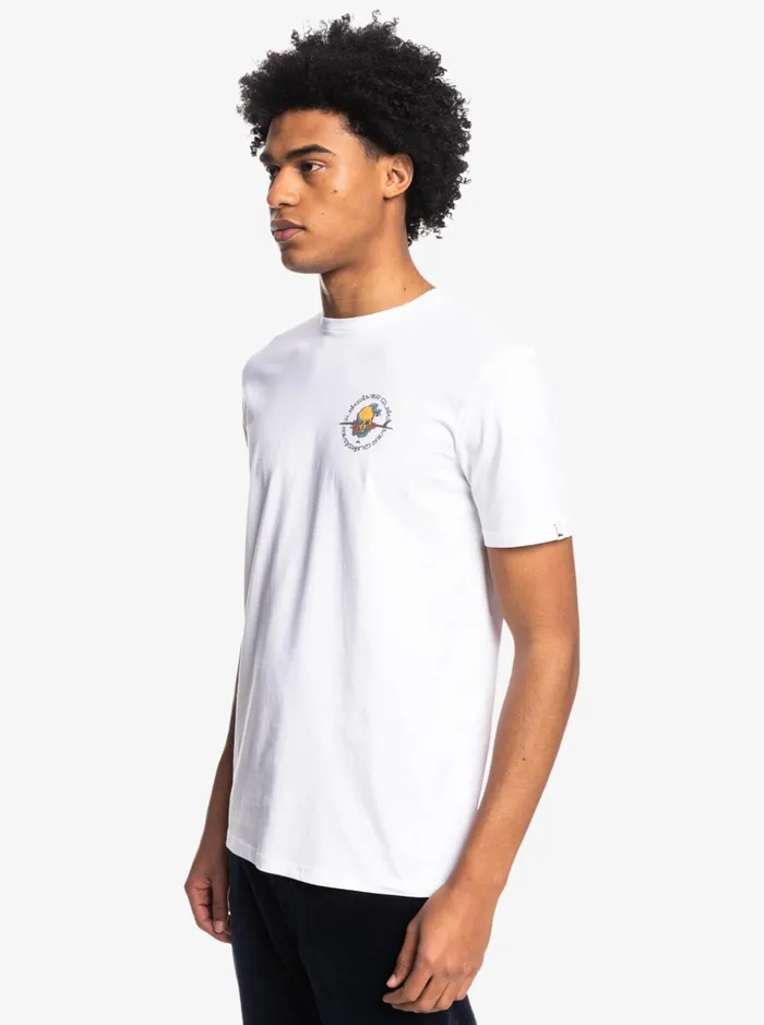 Men Quiksilver Tees Outta Road 2022 8211 TShirt For Men White Men Quiksilver Tees Outta Road 2022 8211 TShirt For Men White