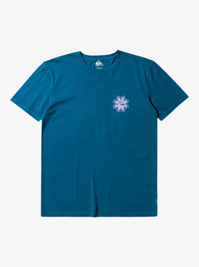 Men Quiksilver Tees Psyched TShirt Moroccan Blue