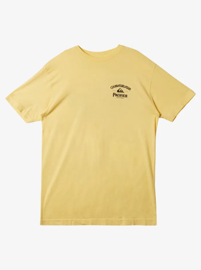 Men Quiksilver Tees Quiksilver X Pacifico Lockup TShirt Gold
