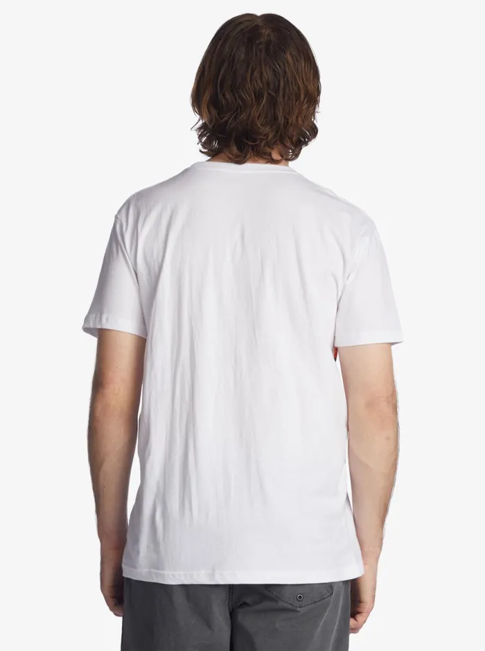 Men Quiksilver Tees Resin Tint Pocket TShirt White Men Quiksilver Tees Resin Tint Pocket TShirt White