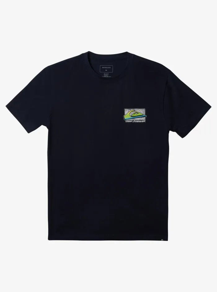 Men Quiksilver Tees Retro Fade Tshirt Navy Blazer