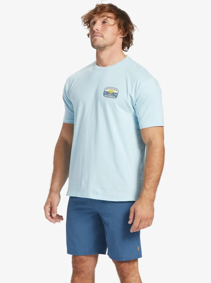 Men Quiksilver Tees Waterman Lava Lamp TShirt Aquatic Men Quiksilver Tees Waterman Lava Lamp TShirt Aquatic