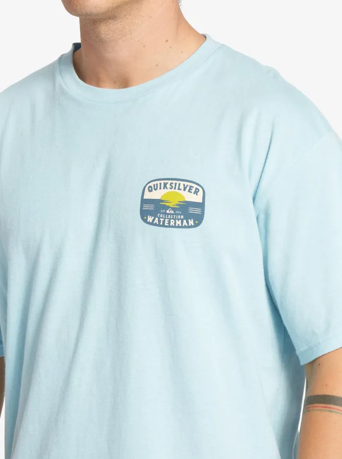 Men Quiksilver Tees Waterman Lava Lamp TShirt Aquatic Men Quiksilver Tees Waterman Lava Lamp TShirt Aquatic