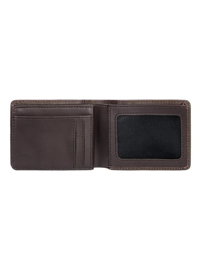 Men Quiksilver Wallets Mac TriFold Leather Wallet Chocolate Brown Men Quiksilver Wallets Mac TriFold Leather Wallet Chocolate Brown