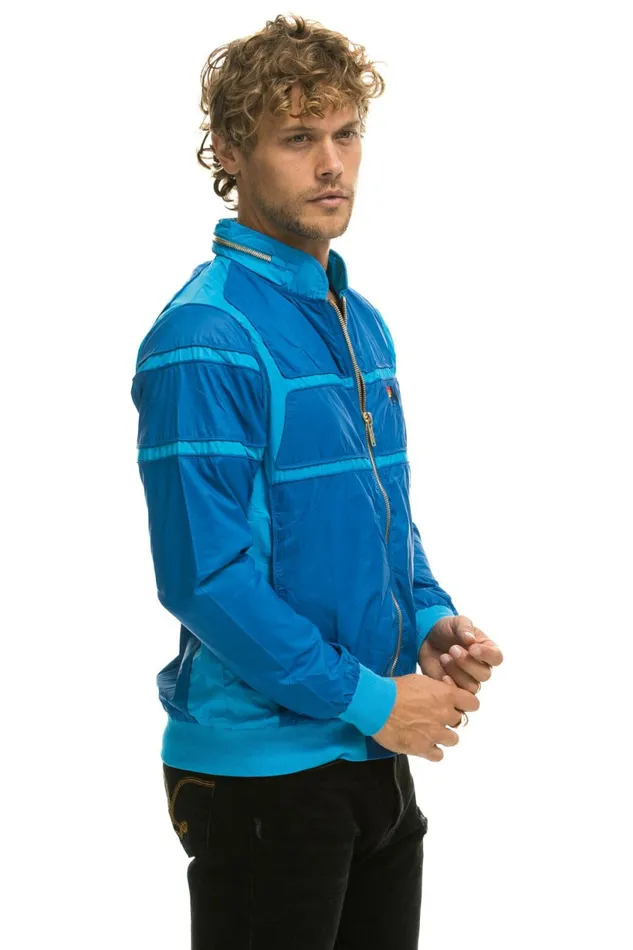 Men RACER JACKET 8211 SNORKEL BLUE Aviator Nation Outerwear Men RACER JACKET 8211 SNORKEL BLUE Aviator Nation Outerwear