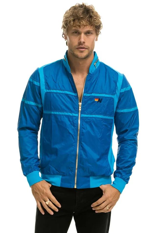 Men RACER JACKET 8211 SNORKEL BLUE Aviator Nation Outerwear Men RACER JACKET 8211 SNORKEL BLUE Aviator Nation Outerwear