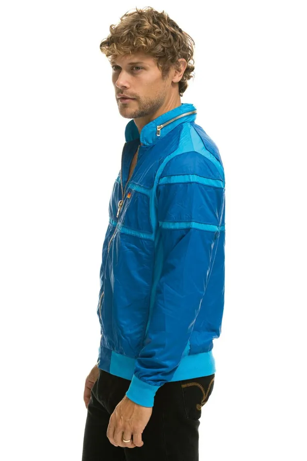 Men RACER JACKET 8211 SNORKEL BLUE Aviator Nation Outerwear Men RACER JACKET 8211 SNORKEL BLUE Aviator Nation Outerwear