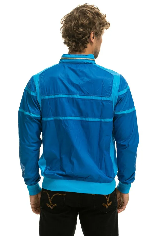 Men RACER JACKET 8211 SNORKEL BLUE Aviator Nation Outerwear Men RACER JACKET 8211 SNORKEL BLUE Aviator Nation Outerwear