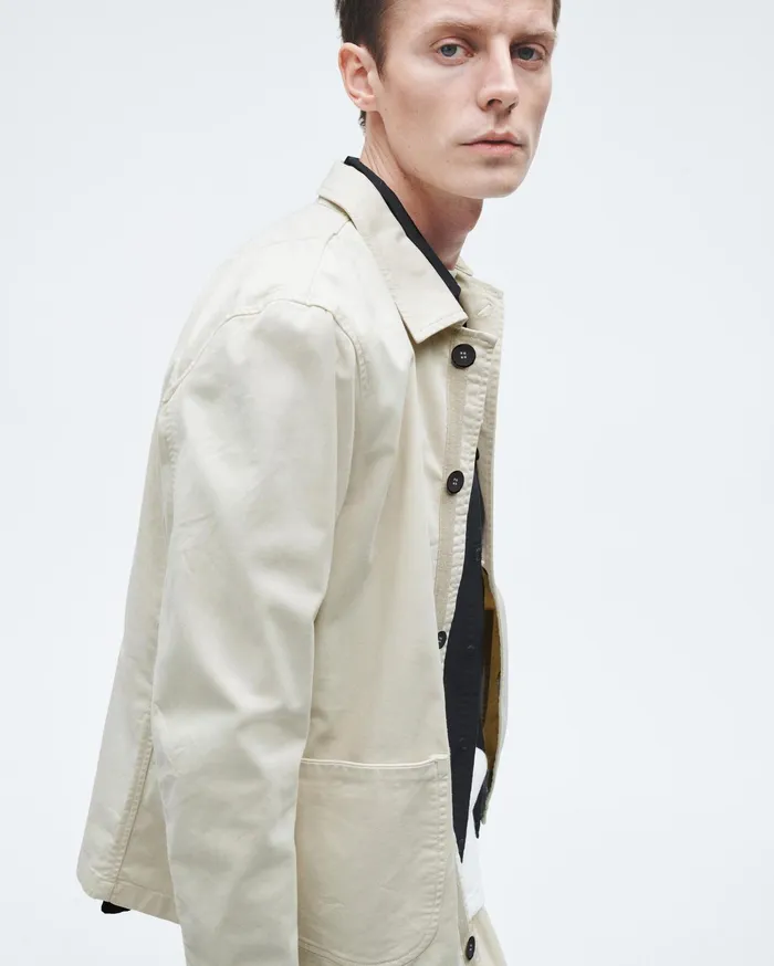 Men Rag and Bone Coats and Jackets Evan Stretch Twill Chore Jacket Turtledove Men Rag and Bone Coats and Jackets Evan Stretch Twill Chore Jacket Turtledove