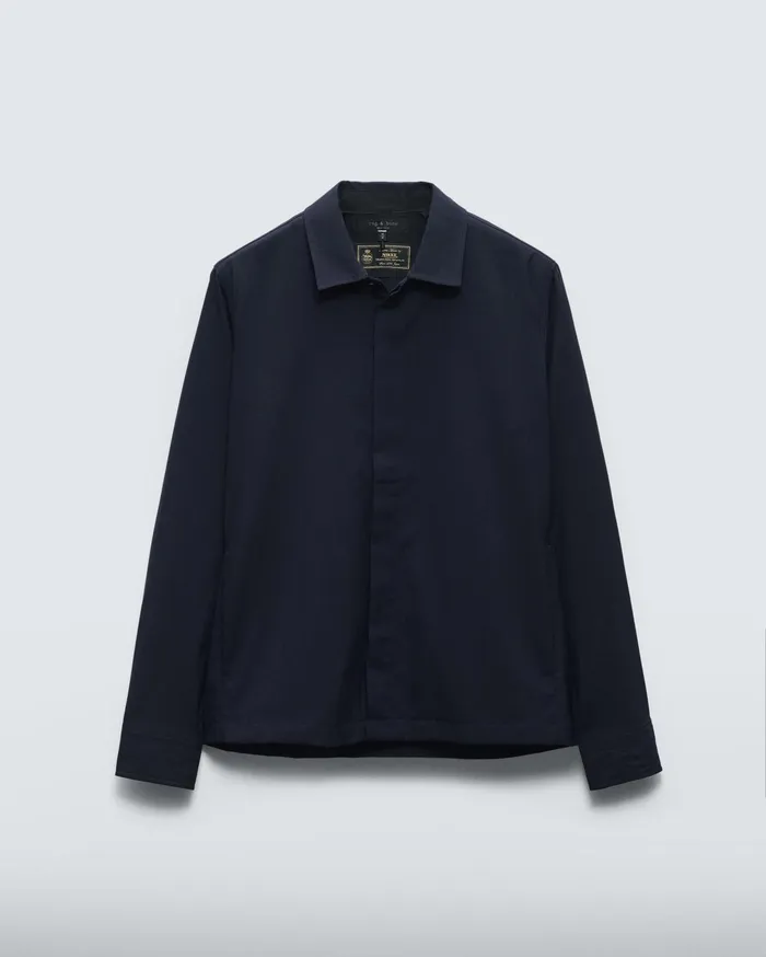 Men Rag and Bone Coats and Jackets Hyde Tropical Wool Shirt Jacket Navy Men Rag and Bone Coats and Jackets Hyde Tropical Wool Shirt Jacket Navy