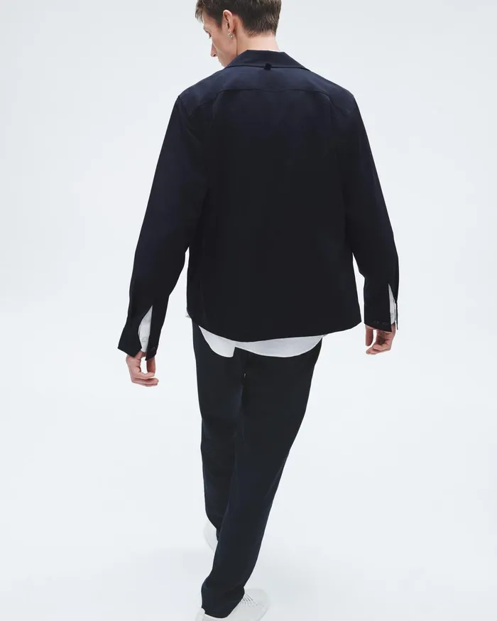 Men Rag and Bone Coats and Jackets Hyde Tropical Wool Shirt Jacket Navy Men Rag and Bone Coats and Jackets Hyde Tropical Wool Shirt Jacket Navy