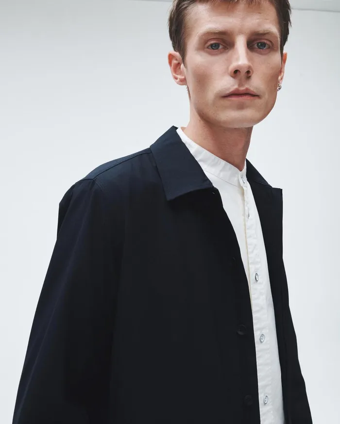 Men Rag and Bone Coats and Jackets Hyde Tropical Wool Shirt Jacket Navy Men Rag and Bone Coats and Jackets Hyde Tropical Wool Shirt Jacket Navy