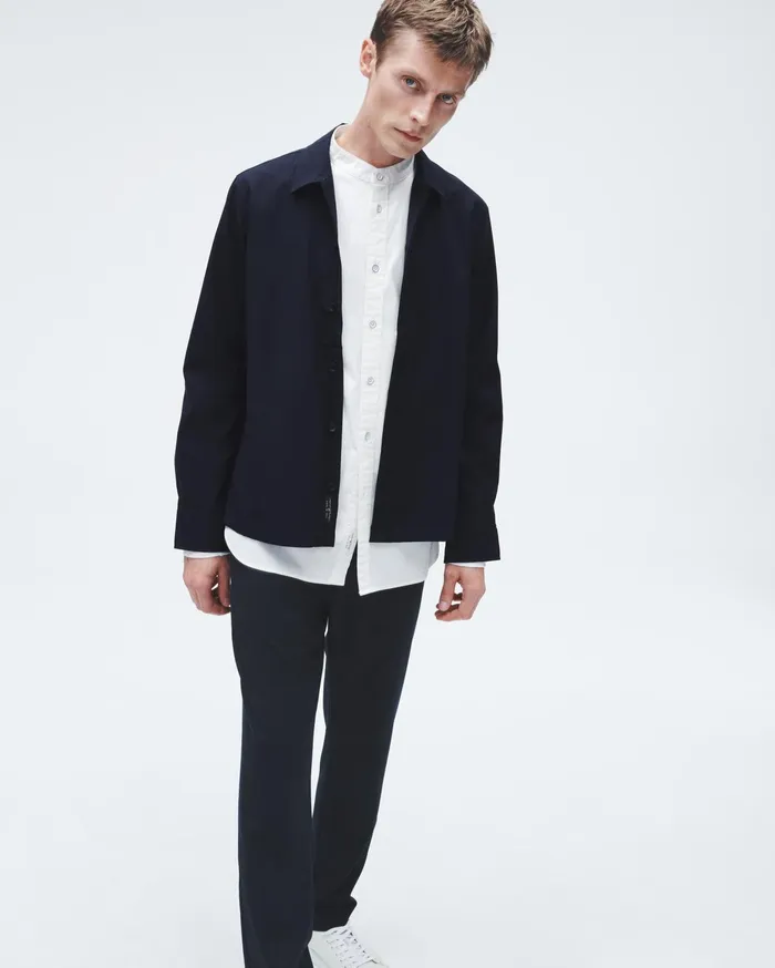 Men Rag and Bone Coats and Jackets Hyde Tropical Wool Shirt Jacket Navy Men Rag and Bone Coats and Jackets Hyde Tropical Wool Shirt Jacket Navy