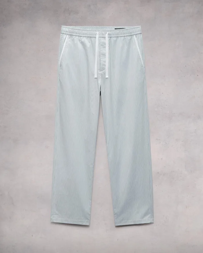 Men Rag and Bone Pants Bradford Striped Cotton Drawstring Pant Blue Stripe Men Rag and Bone Pants Bradford Striped Cotton Drawstring Pant Blue Stripe